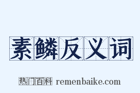 素鳞反义词是什么意思的图片